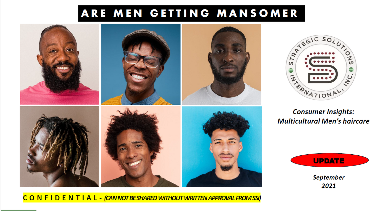 Are Men Getting Mansomer: Consumer Insights on Multicultural Men's Haircare