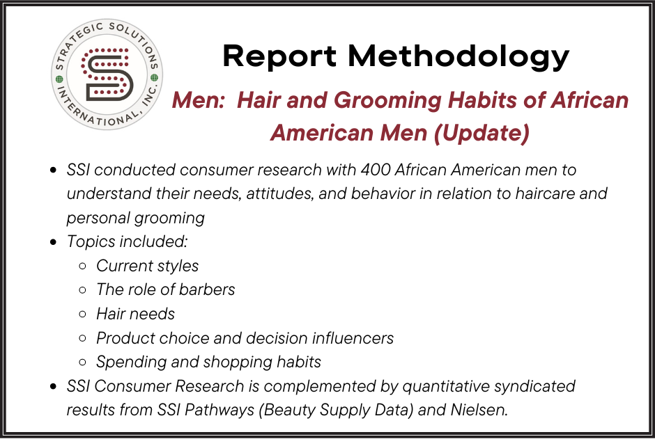 MEN: A Deep dive into the Multicultural males styling, purchasing and grooming habits. (update)