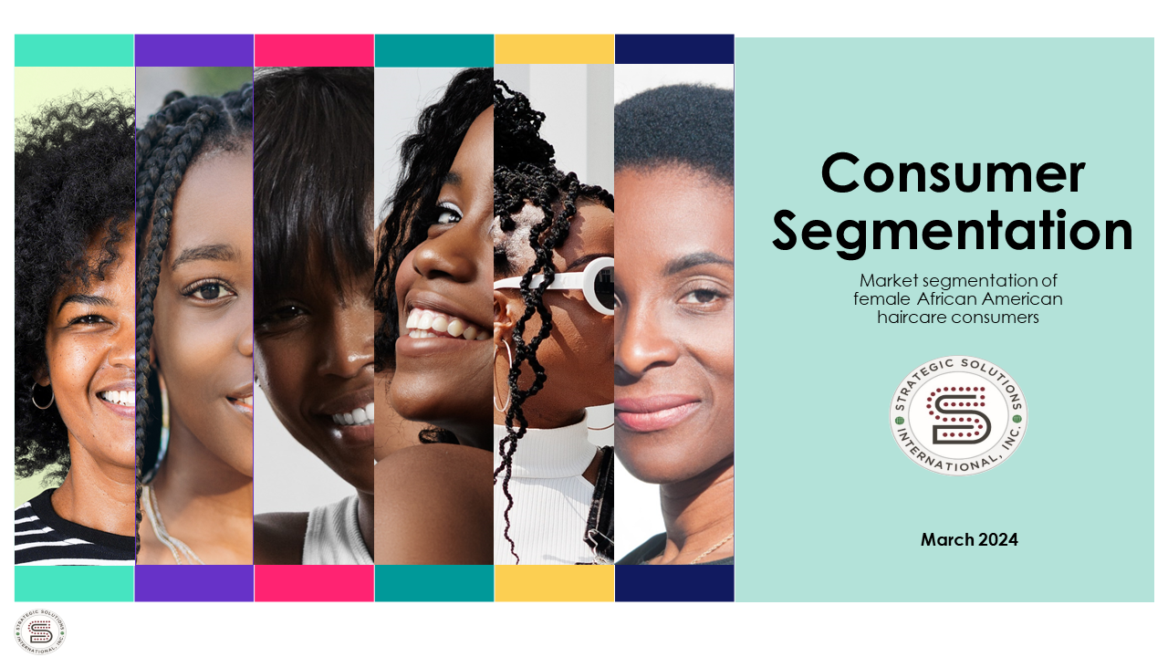 Consumer Segmentation: Market Segmentation of Female African American Haircare Consumers